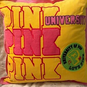 Pink Victoria’s Secret rare university pillow EUC